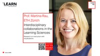 Interdisciplinary collaborations in the Learning Sciences: Research on instruction with visualizations